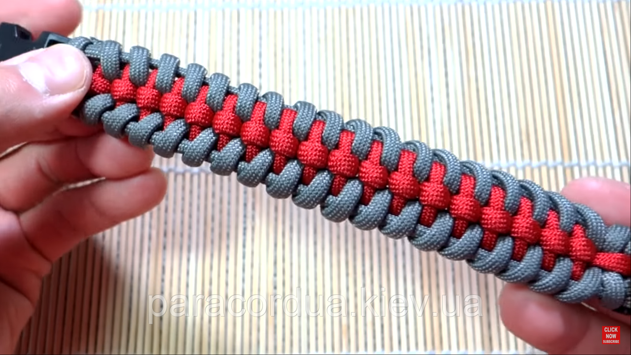 Браслет виживання з паракорда ,Raid Knot