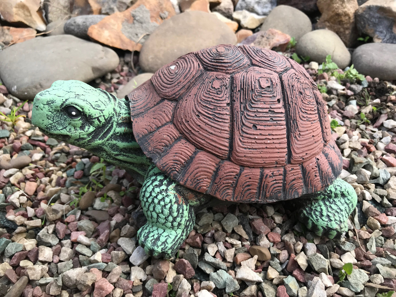 Садова фігура черепаха велика (висота 13 см), фото 1