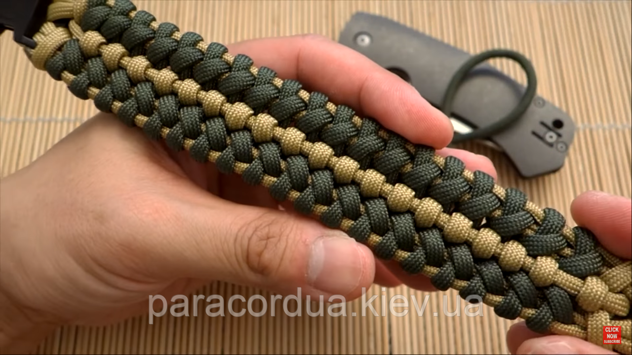 Браслет виживання з паракорда ,T-34-85 Knot
