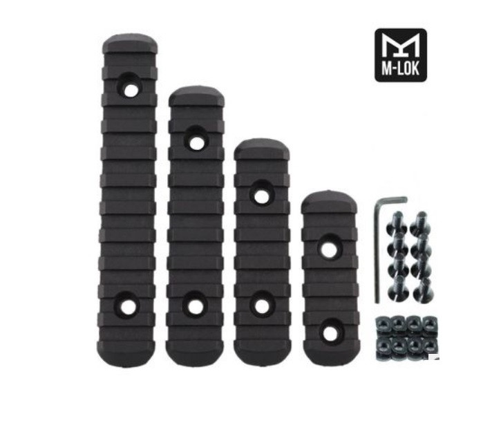 Набір з 4-х планок. Weaver/ Picatinny M-Lok.