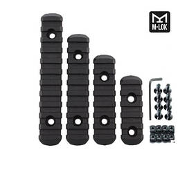 Набір з 4-х планок. Weaver/ Picatinny M-Lok.