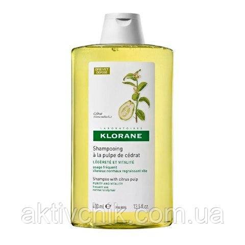 Клоран Шампунь с мякотью Цитрона Klorane Shampoo with citrus pulp 400 мл