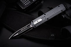 Ніж викидний фронтальний 170177,сталь 440с, чохол