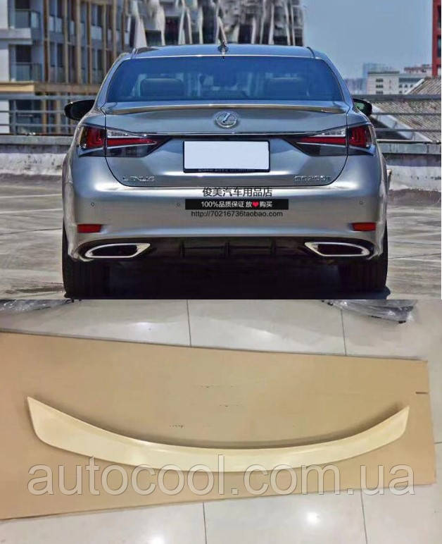 Спойлер багажника сабля Lexus GS 2018+ г.в. ABS пластик, фото 1