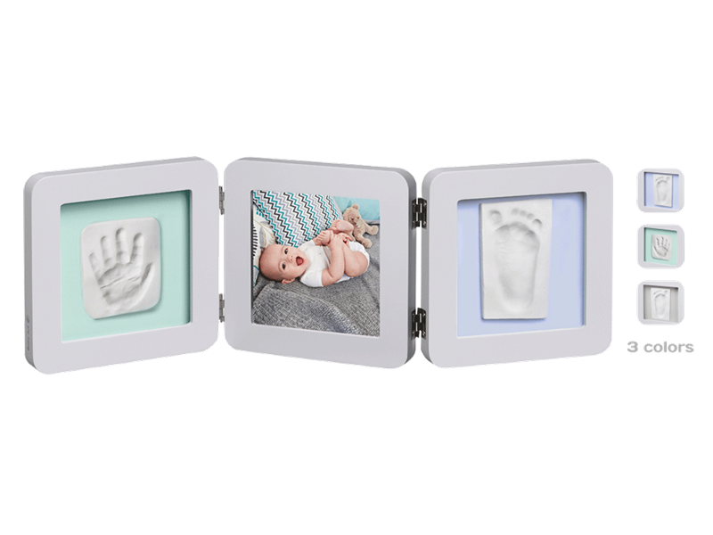 Baby Art - Рамочка Тройная Пастель с отпечатком ручки и ножки малыша и многоцветными подложками - фото 2 - id-p957073904