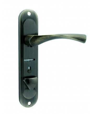 Ручка дверна на планці KEDR 42.323 ZN АВ (бронза)