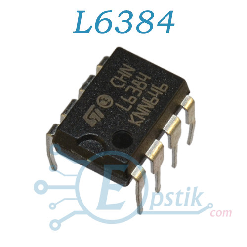 L6384, Високовольтний контролер живлення, DIP8