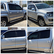 Дефлектори вікон (вітровики) VW Amarok 2009-> 4D 4шт (HIC)