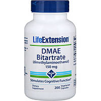 DMAE бітартрат, Life Extension, 150 мг, 200 капсул