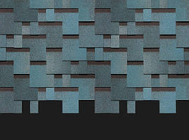 Бітумова черепиця Docke Pie Гранада Серія Premium Блакитника