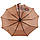 Жіноча парасоля напівавтомат Bellissimo на 10 спиць з квітковим візерунком, бежевий, 02018-3, фото 3