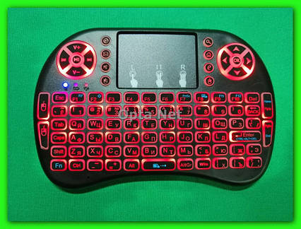Bluetooth-клавіатура з тачпадом RT-MWK08 RED LED підсвічування