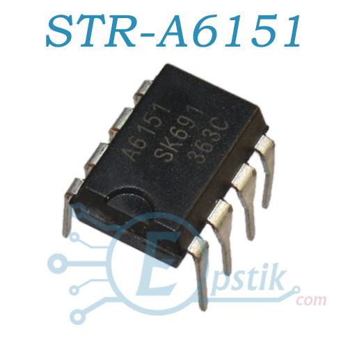 STR-A6151, SMPS контролер живлення, DIP8