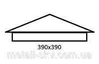 Колпак на столб забора "стандарт" 390*390
