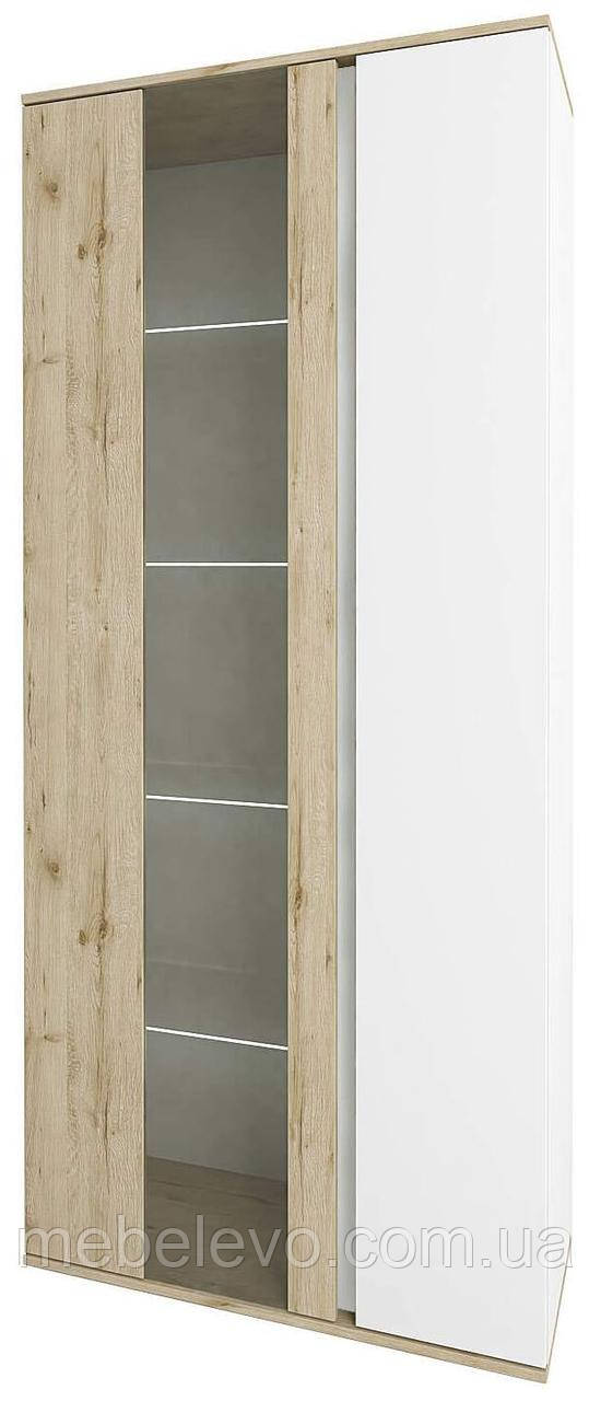 Вітрина висока Герда 2Д 2047х901х370мм дуб велінгтон + білий Сокме