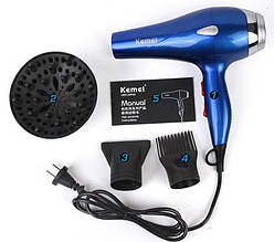 Фен для волосся Kemei KM-3318 з дифузором