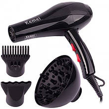 Фен для волосся Kemei KM-8892 з дифузором
