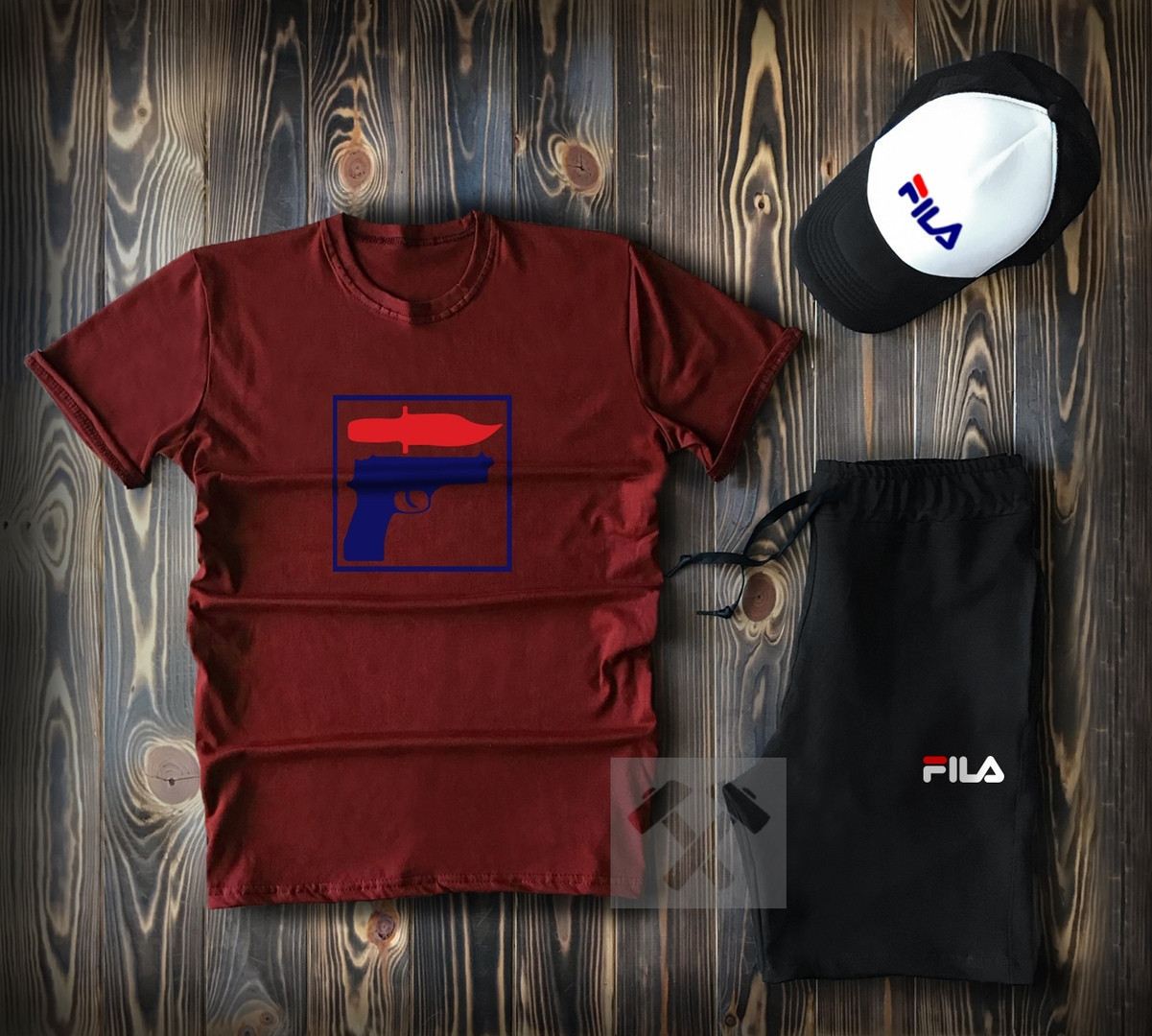 Купить Летний костюм Fila (Premium-class) комплект 3 в 1 M, цена 999 ...