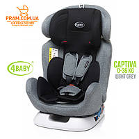 4BABY CAPTIVA 2019 автокрісло групи 0-1-2-3 (0-36 кг) Light Grey Світло-сірий