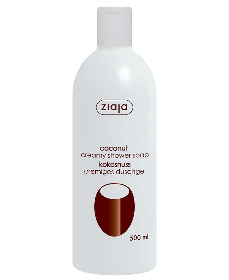 Крем мило для душу Кокос, 500 мл, Ziaja Creamy Shower Soap Coconut, Зая