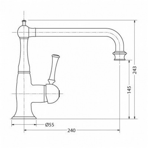 Бронзовый кухонный смеситель Bugnatese Denver 6482 - фото 2 - id-p93998799