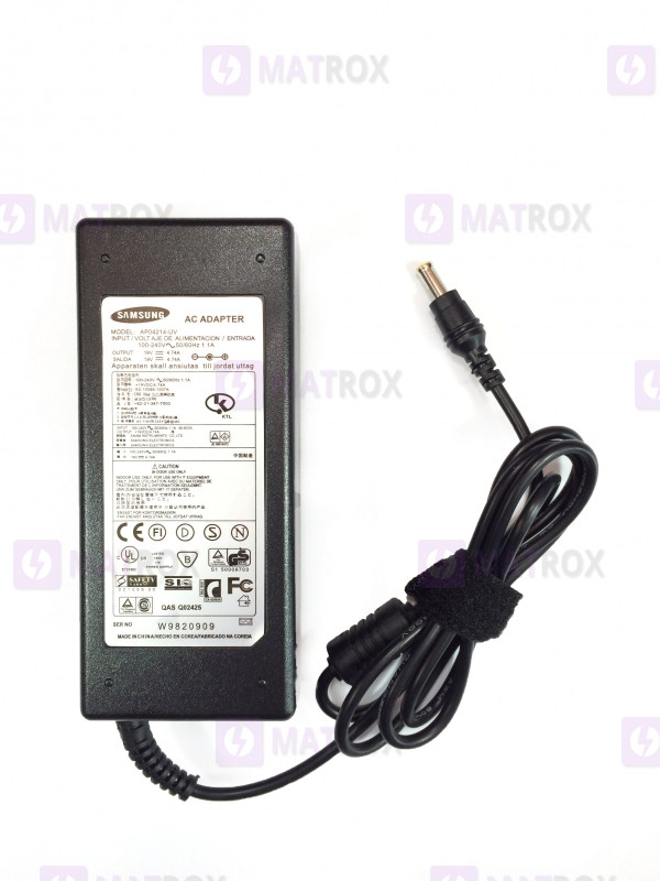 Оригинальный Блок Питания для Ноутбука Samsung 19V, 4.74A, 90W, Разъем ...