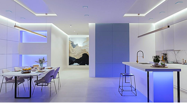 Линейный светильник из led профиля фото Светильник из Алюминиевого Профиля 42х43мм фото