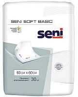 Гигиенические пеленки Seni Soft Basic (60 х 60) 30 шт (серая пачка)