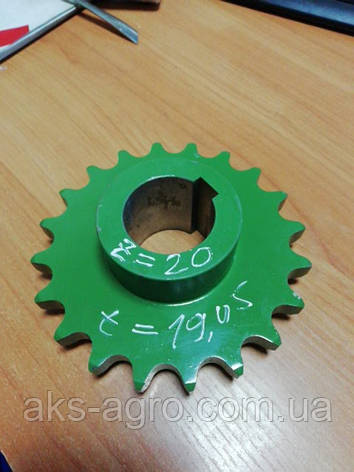 Зірочка z=20, t=19.05, h=47mm, d=37.7mm KRONE, фото 3