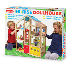 Ляльковий будиночок із підіймачем і меблями ТМ Melissa&Doug, фото 3