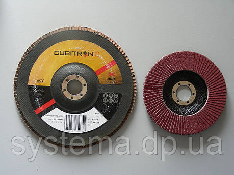 3M™ 65055 CUBITRON II - Пелюстковий круг 967A 125х22 мм, Р60, конічний, фото 1