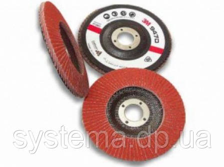 3M™ 65060 CUBITRON II - Пелюстковий круг 967A 180х22 мм, G40, конічний, фото 2