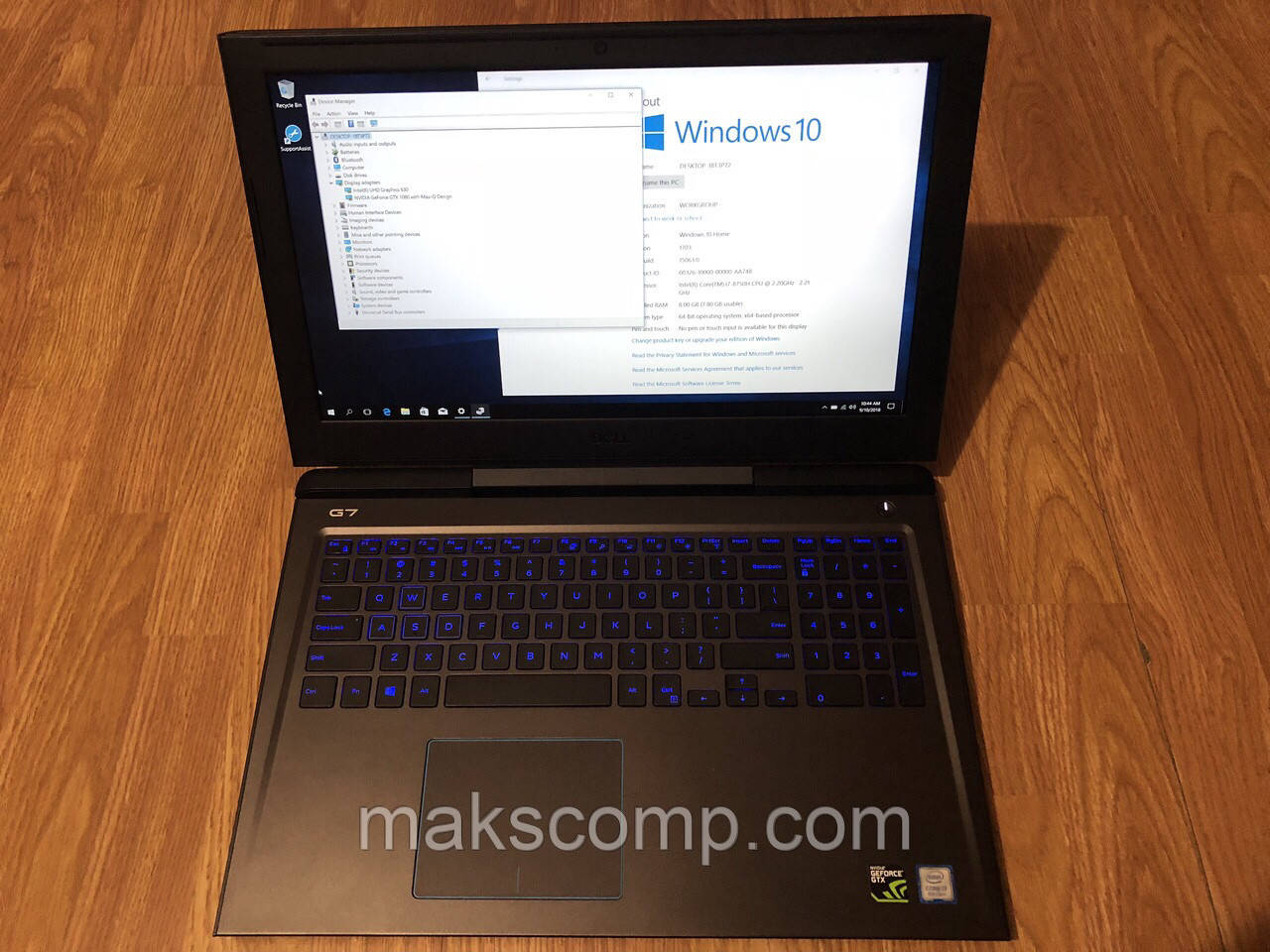 Dell G7 7588 15'6 FHD i7-8750H, NVIDIA 1060 6GB, 8gb DDR4, 256gb m.2 ssd