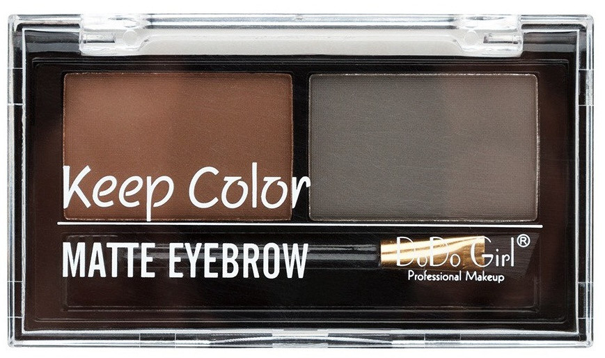 Тіні для корекції брів 2 кольори DoDo Matte Eyebrow код 008BP (№1,3,5)