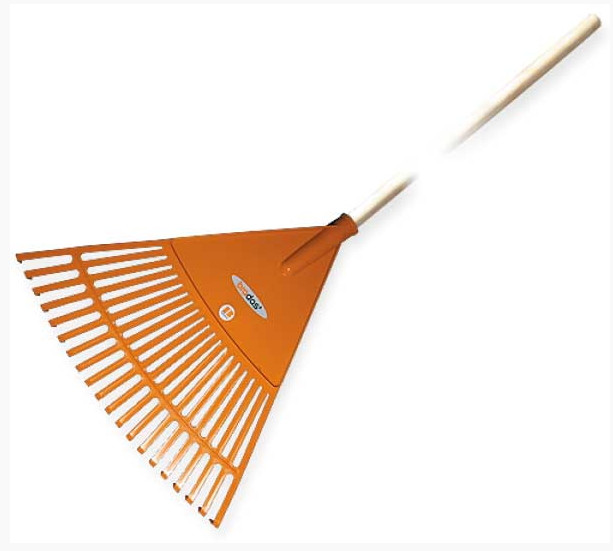 Граблі віялові - 20 зубців, дерев'яний держак, KT-CX20H, фото 1