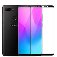 Захисне скло для ZTE Nubia Z18 Mini Full Сover чорний 0,3 мм в упаковці