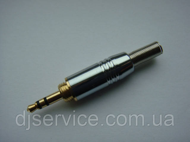 Minijack мініджек 3.5 mm з різьбленням для навушників Technics RP-DJ1210, RP-DH1200, Beyerdynamic DT770, DT880, фото 1