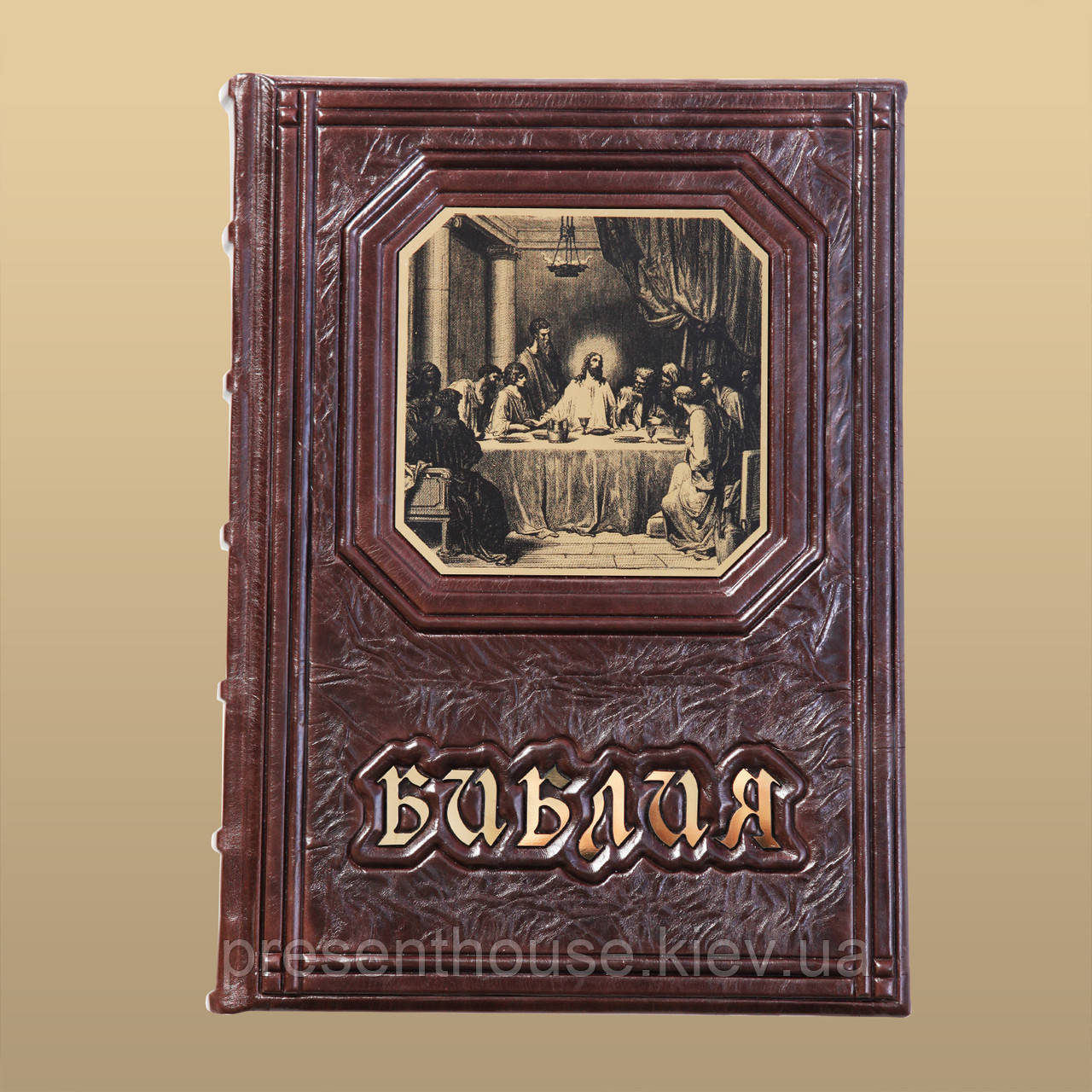 Книга шкіряна Біблія з гравюрами Доре (М1), фото 1