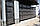 Відкатні металеві ворота Фільонка ш3000 в2200 (дизайн фільонка-жатка з вузьким полем+кульки і піки), фото 2