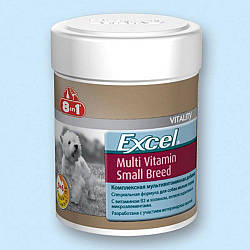 Вітаміни для собак дрібних порід мультівітамін, 8 in 1 Excel, 70 табл.