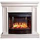 Пристінний каминокомплект Fireplace Італія Білий ефект живого полум'я зі звуком і обігрівом, фото 2