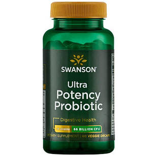 Swanson Ultra Potency Probiotic 66 млрд КУО 14 штамів, 60 капс