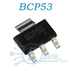 BCP53, транзистор біполярний PNP, 80В, 1А, SOT223