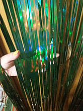 Дощик на фотозону зелений з голограмою - висота 3 метра, ширина 1 метр