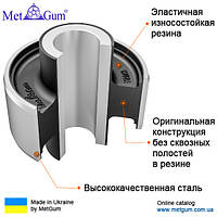 19-02A Сайлентблок переднего рычага задний усиленный Daewoo Nubira; 96596965; 96308002; 96308002; 96596965