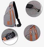 Спортивний міні-рюкзак, сумка Dyizu + Навушники, фото 5