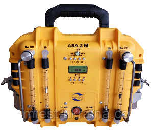 Переносний елекроаспіратор ASA-2M (1/5-5/1) 2-х канальний для відбору проб повітря