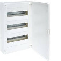 Щит розподільний з білими дверцятами, 54 модулі (3х18), GOLF Hager (VS318PD)