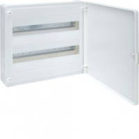 Щит розподільний з білими дверцятами, 36 модулі (2х18), GOLF Hager (VS218PD)