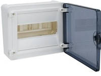 Щит распределительный с прозрачной дверцей, 8 модуля (1х8), GOLF Hager (VS108TD)